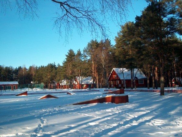 зима на базе отдыха