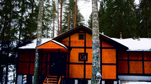 большая баня на берегу