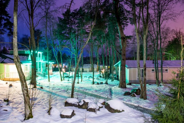 зима на базе отдыха