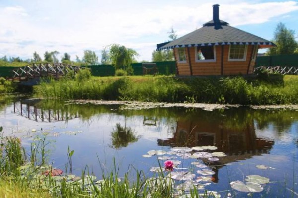 закрытая мангальная беседка