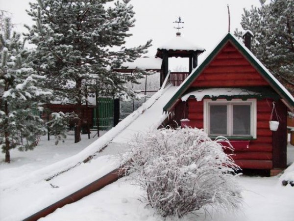 зима на базе отдыха