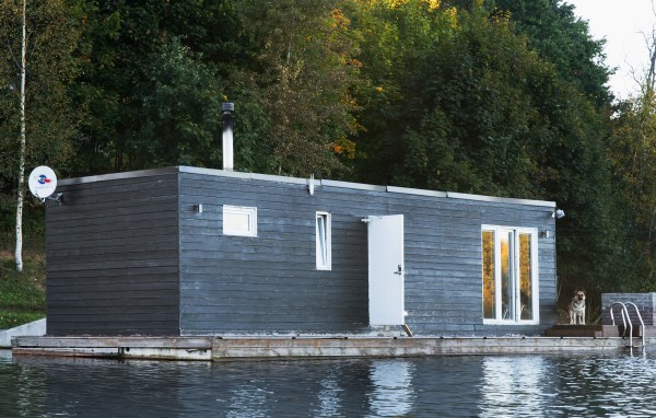 баня на озере