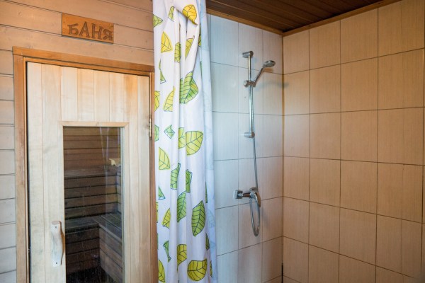 баня на озере