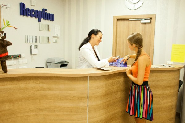 Отель "Гальярда", ресепшн