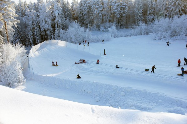 катание на ватрушках