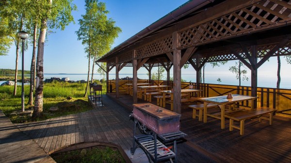 Мангальная беседка возле гостиницы